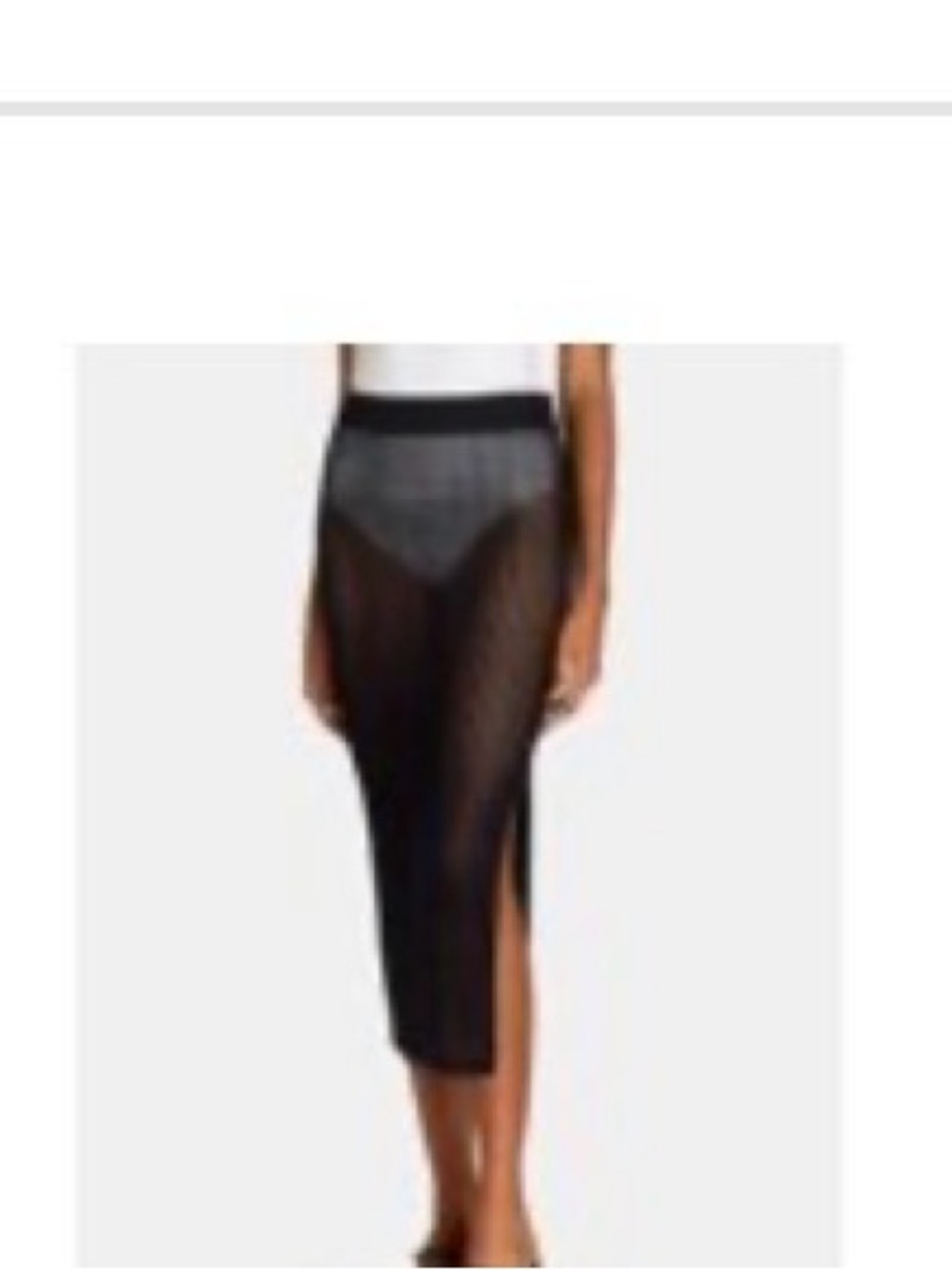 Cover Up - Swimsuit Cover Up Black Crochet Midi Skirt